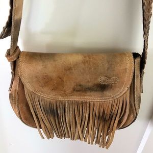 Bed Stu leather cross body bag w/ adjustable strap